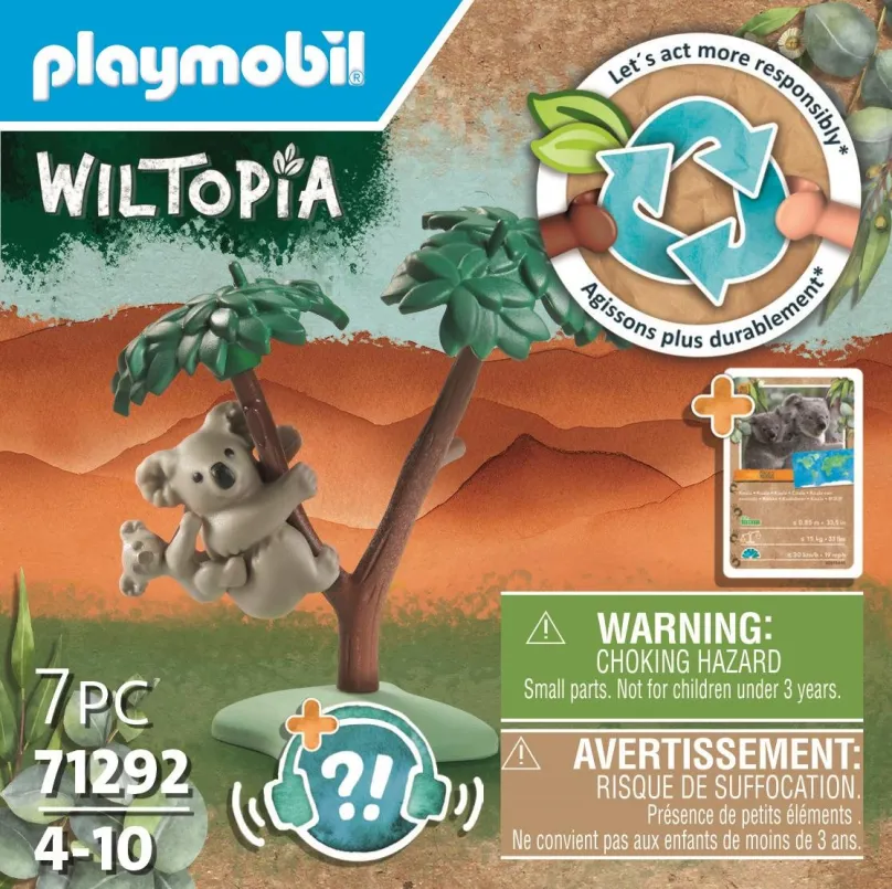 Stavebnica Playmobil 71292 Wiltopia - Koala s mláďaťom