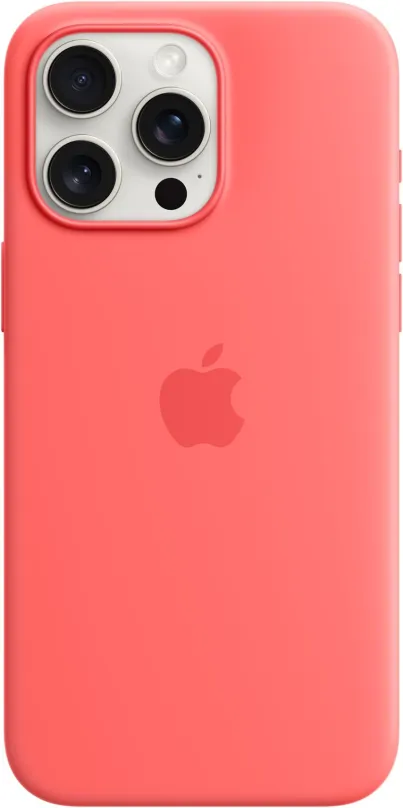 Kryt na mobil Apple iPhone 15 Pro Max Silikónový kryt s MagSafe lúčovo žltý