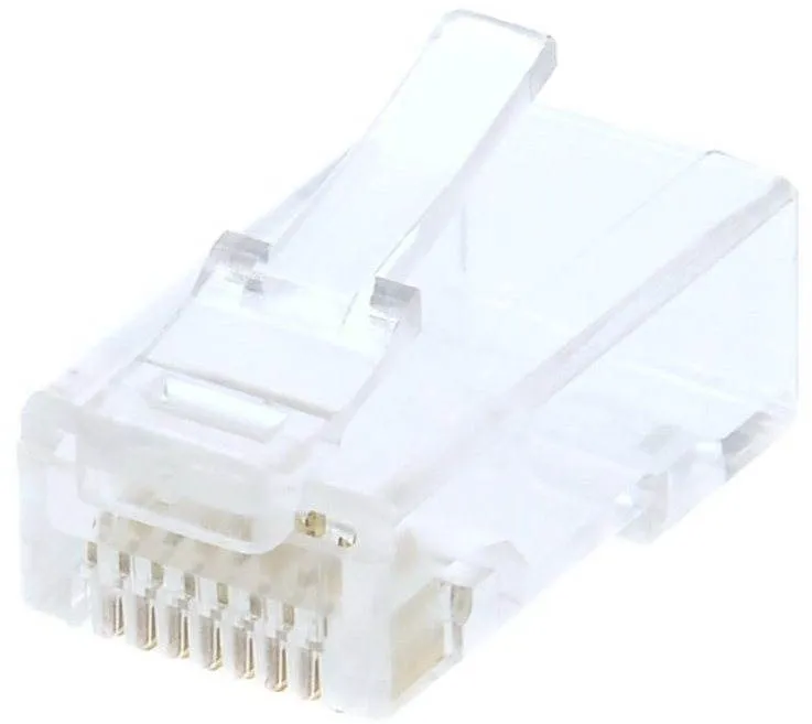 Konektor 10-pack, Datacom RJ45, CAT6, UTP, 8p8c, netienený, skladaný, na lícne (lanko)