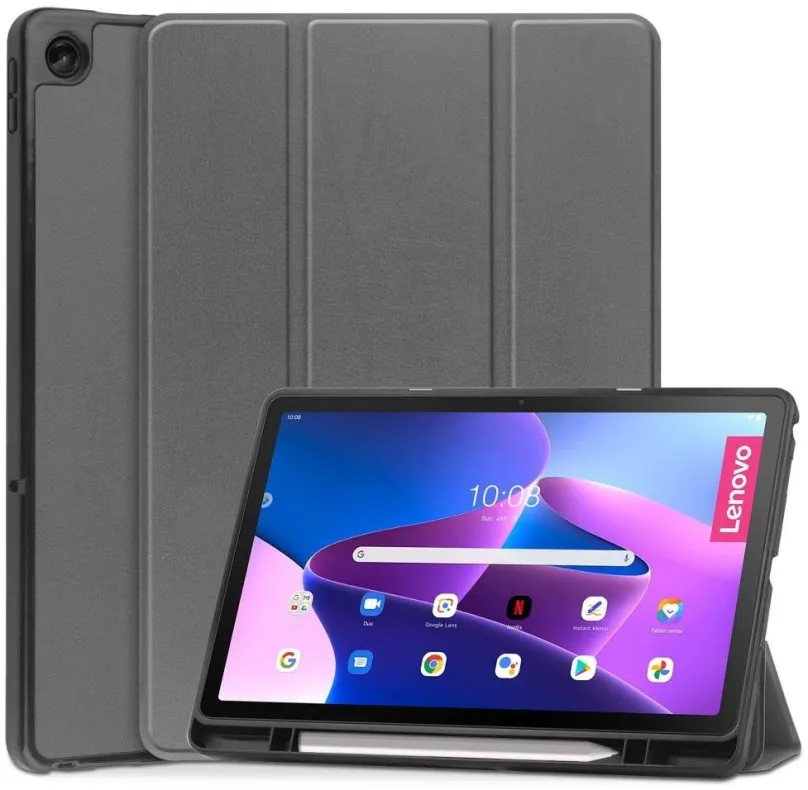 Púzdro na tablet Tech-Protect SC Pen pre Lenovo Tab M10 Plus 10.6'' 3rd Gen, šedé