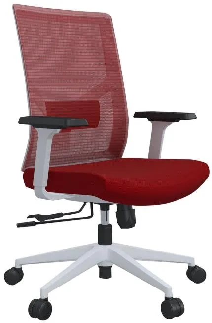 Kancelárska stolička DALENOR Snow W, textil, červená
