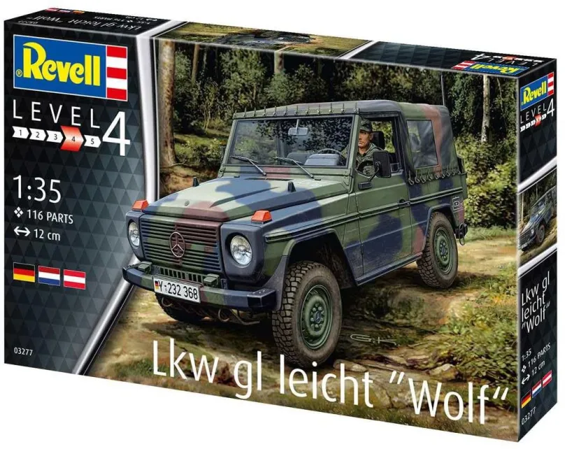 Model tanku Plastic ModelKit military 03277 - Lkw gl leicht "Wolf"