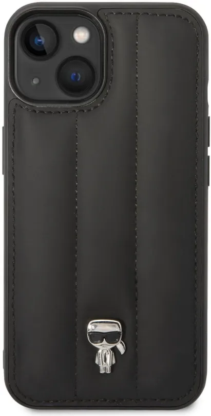 Kryt pre mobil Karl Lagerfeld Quilted Puffy Ikonik Logo Zadný Kryt pre iPhone 14 Plus Black