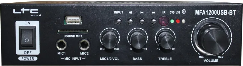 HiFi zosilňovač LTC audio MFA1200USB-BT-BL