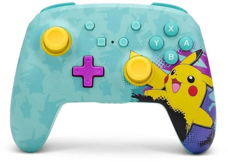 Gamepad PowerA Enhanced Wireless Controller - Pikachu Paint - Nintendo Switch, pre Nintend