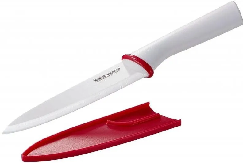 Kuchynský nôž Tefal Ingenio veľký biely keramický nôž 16 cm chef K1530214