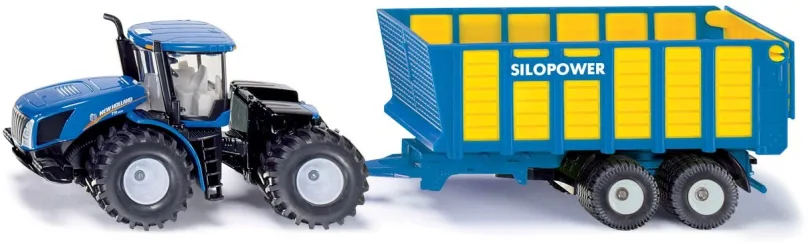 Kovový model Siku Farmer - Traktor New Holland s prívesom Joskin
