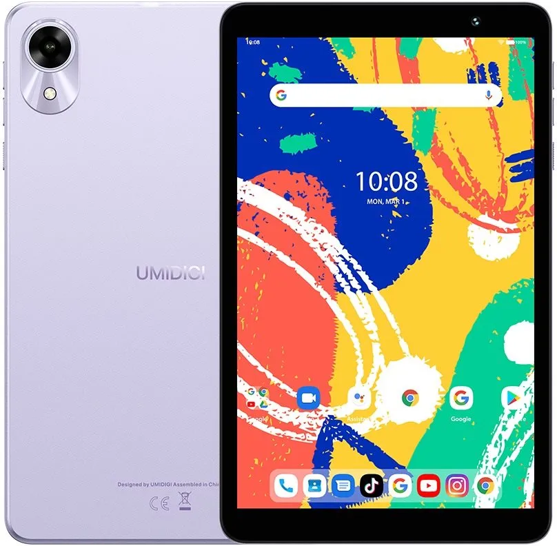 Tablet Umidigi G1 Tab Mini 3GB/32GB fialový, displej 8" HD 1280 x 800 IPS, Rockchip R