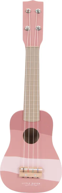 Detská gitara Little Dutch Gitara drevená Pink