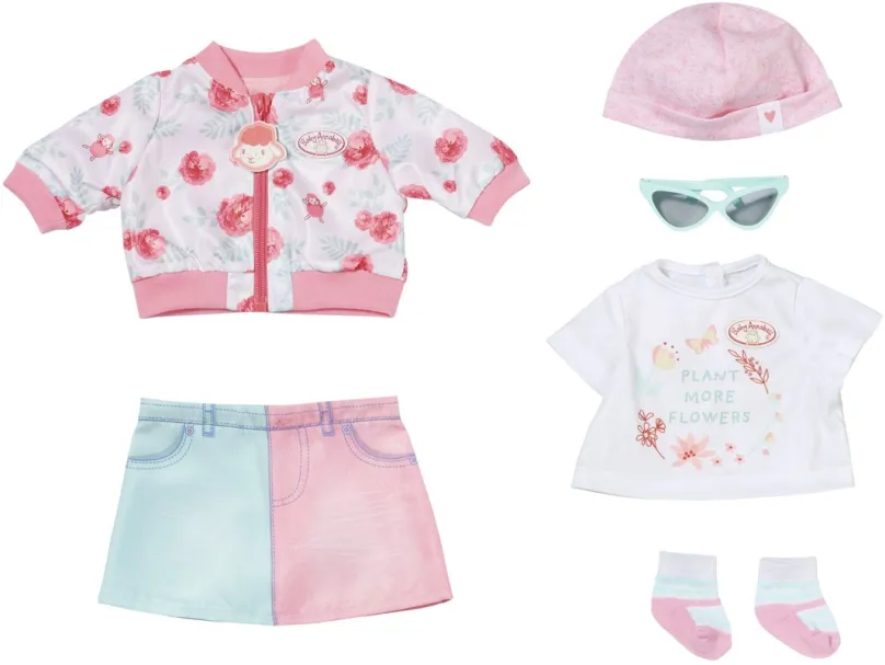 Oblečenie pre bábiky Baby Annabell Jarná súprava Deluxe, 43 cm