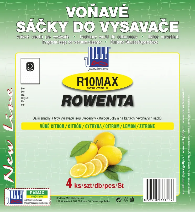 Vrecká do vysávača Vrecká do vysávača R10 MAX - vôňa citrón