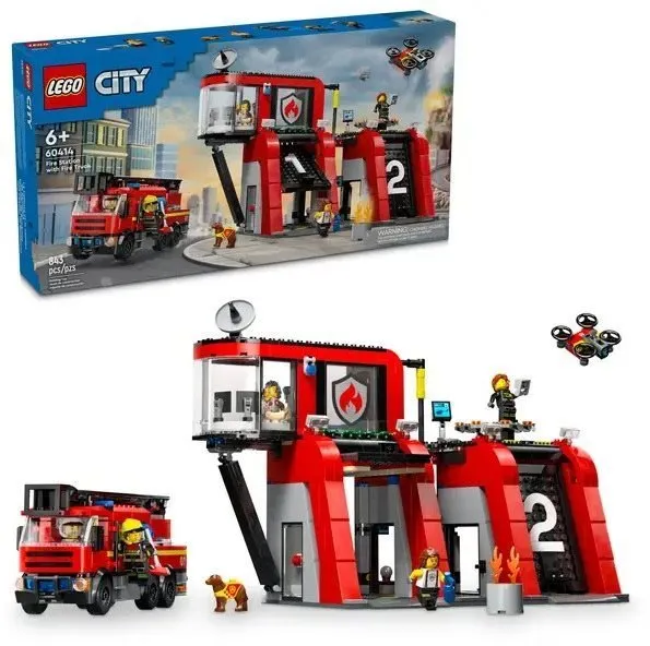 LEGO stavebnica LEGO® City 60414 Hasičská stanica s hasičským vozidlom