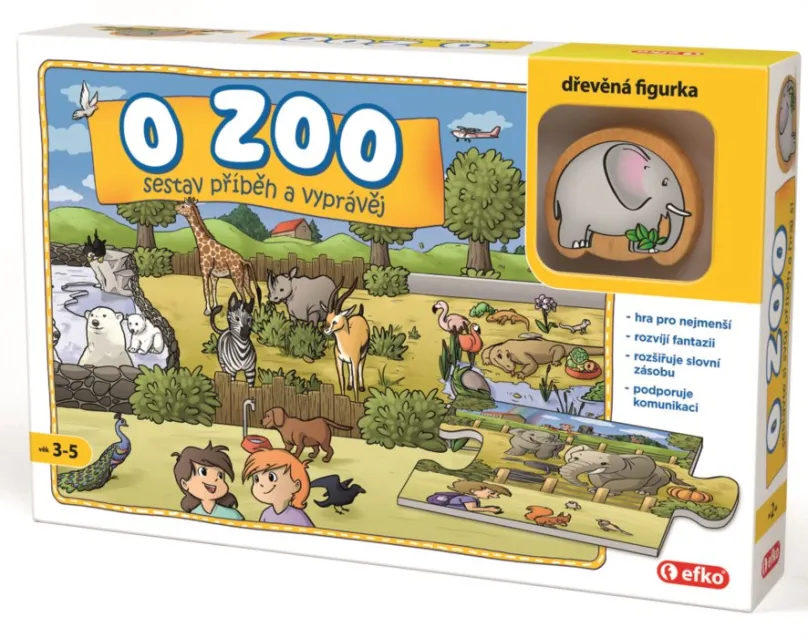 EFKO Rozprávacie puzzle O zoo 9 dielikov