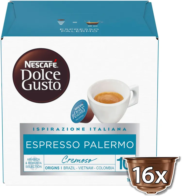 Kávové kapsule NESCAFÉ® Dolce Gusto® Espresso Palermo 16 ks