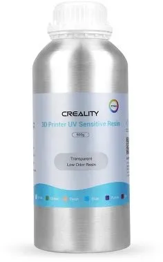 UV resin Creality Low odor rigid Resin (500g), Transparent, transparentná farba, hmotnosť