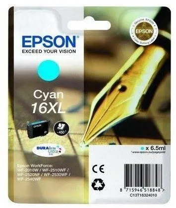 Cartridge Epson T1632 XL azúrová