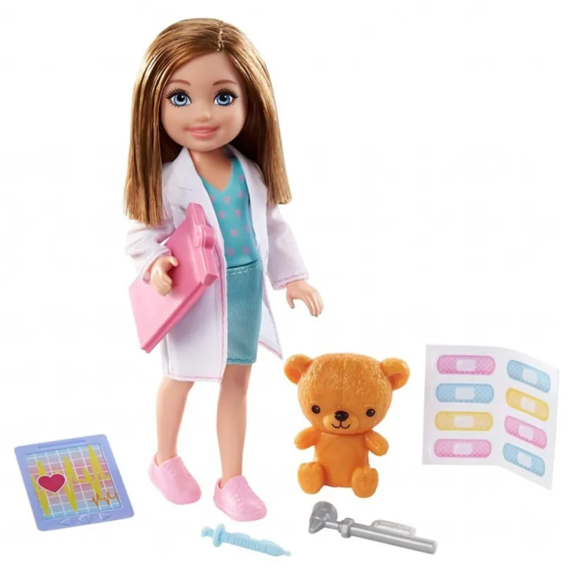 Mattel Barbie Chelsea v povolaní Detská doktorka, GTN88