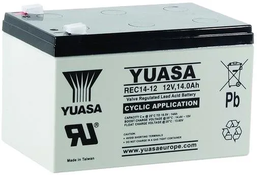 Trakčné batérie Yuasa REC14-12, 14Ah, 12V