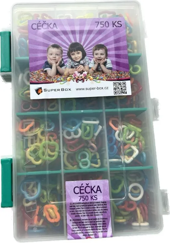 Kreatívna hračka Ideal Box Céčka 750 ks – farebný mix