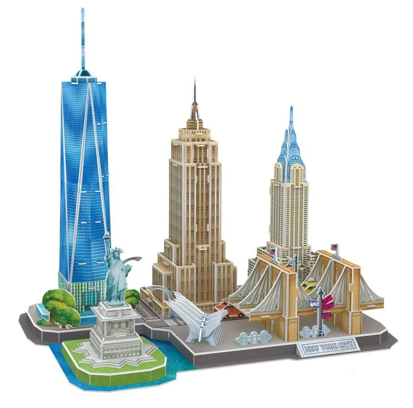 CUBICFUN 3D puzzle CityLine panorama: New York 123 dielikov