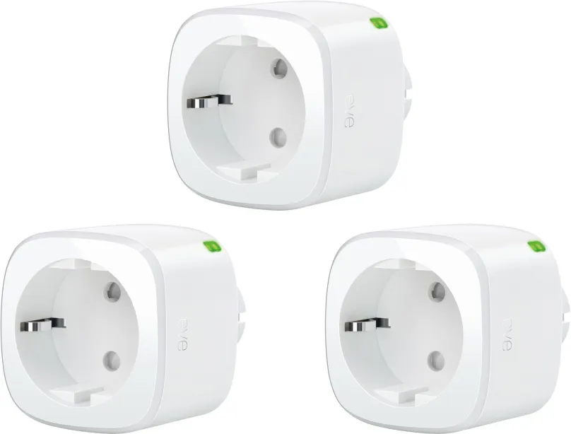 Chytrá zásuvka Eve Energy Smart Plug (Matter - compatible na Apple, Google, SmartThings & Amazon Alexa) (3-pack)