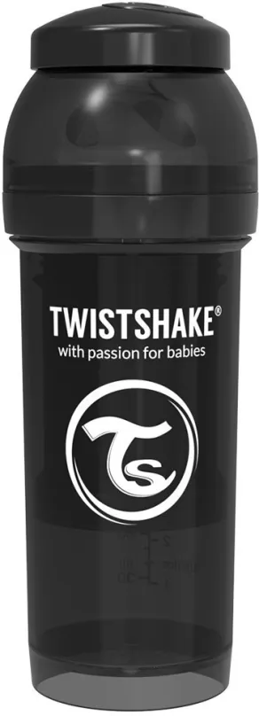 Dojčenská fľaša TWISTSHAKE Anti-Colic 260 ml (dudl.M) Čierna