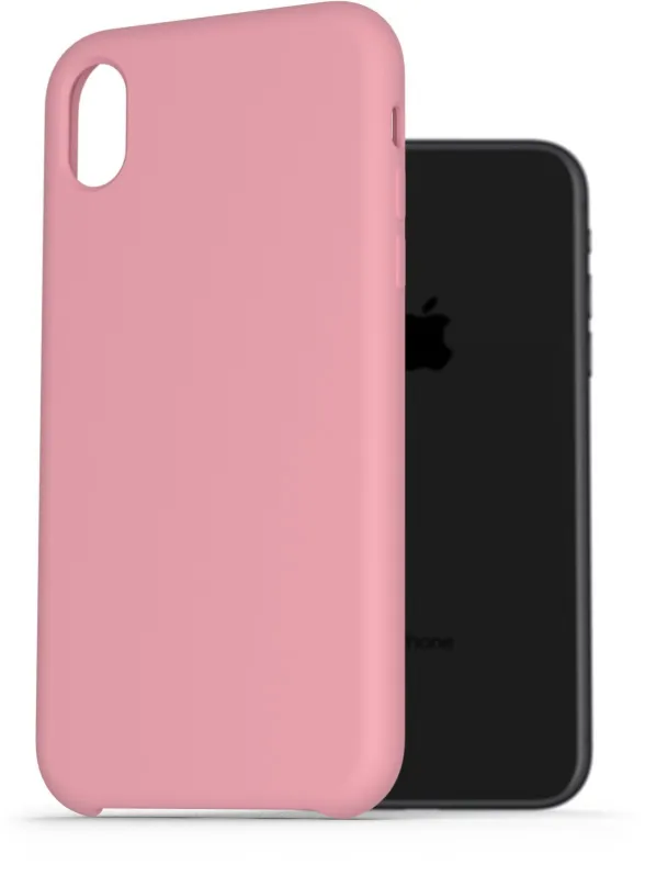 Kryt na mobil AlzaGuard Premium Liquid Silicone Case pre iPhone Xr ružové