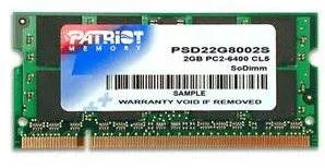 Operačná pamäť Patriot SO-DIMM 2GB DDR2 800 MHz CL6 Signature Line