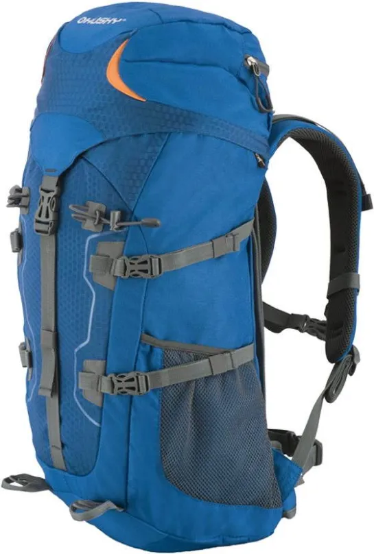Turistický batoh Husky Scape 38l modrý, rozmery 56 x 28 x 21 cm, hmotnosť 0,96 kg, výbav