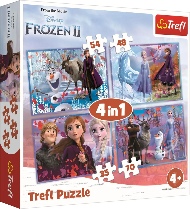 Puzzle Puzzle 4v1 Ľadové kráľovstvo II
