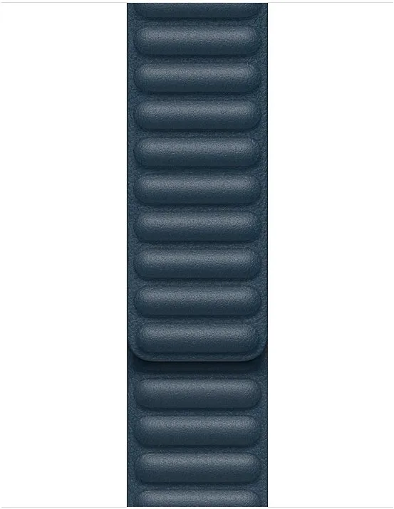 Remienok Apple 40mm Baltské modrý kožený ťah - veľký