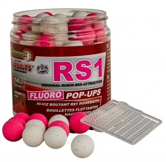 Pop-up boilies Starbaits Fluo Pop-Up RS1 14mm 80g
