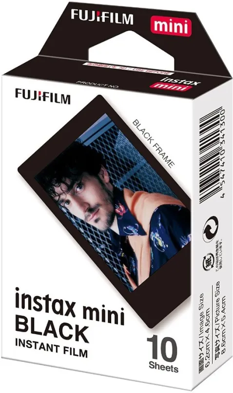 Fotopapier Fujifilm instax mini film black Frame 10ks fotiek