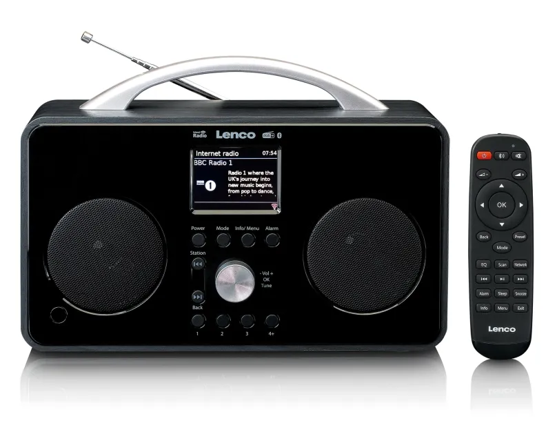 Lenco PIR-645BK - internetové rádio s DAB+/FM, Bluetooth