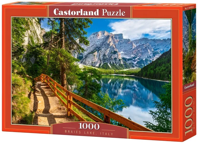 Puzzle CASTORLAND Puzzle Jazero Braies 1000 dielikov