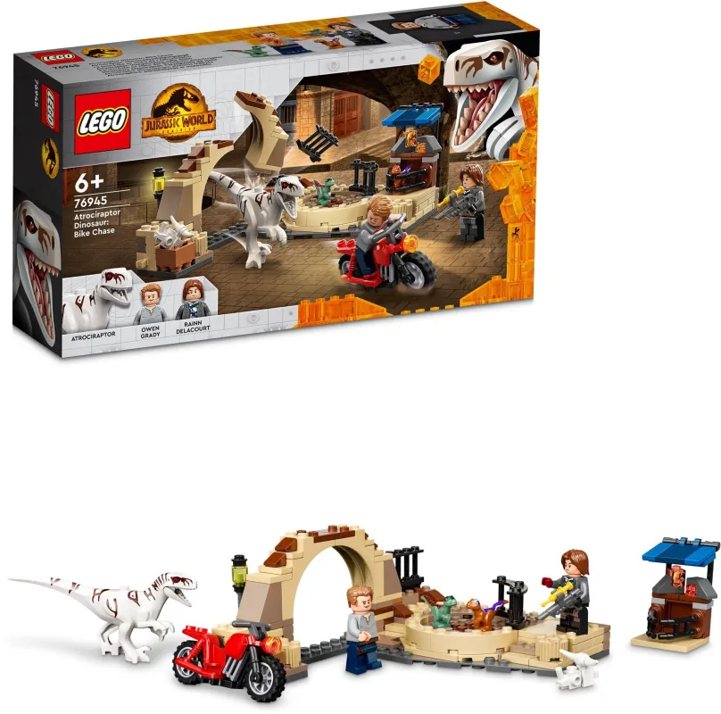 LEGO stavebnica LEGO® Jurassic World 76945 Atrociraptor: naháňačka na motorke
