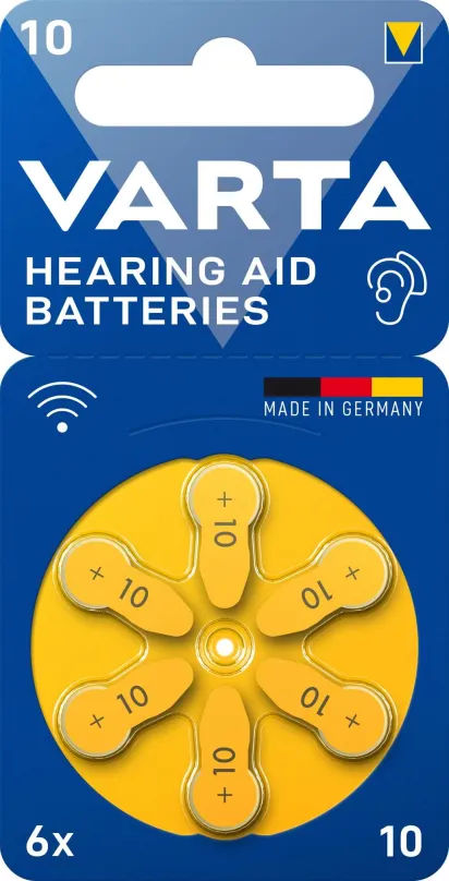 Jednorazová batéria VARTA batéria do načúvadiel VARTA Hearing Aid Battery 10 6ks