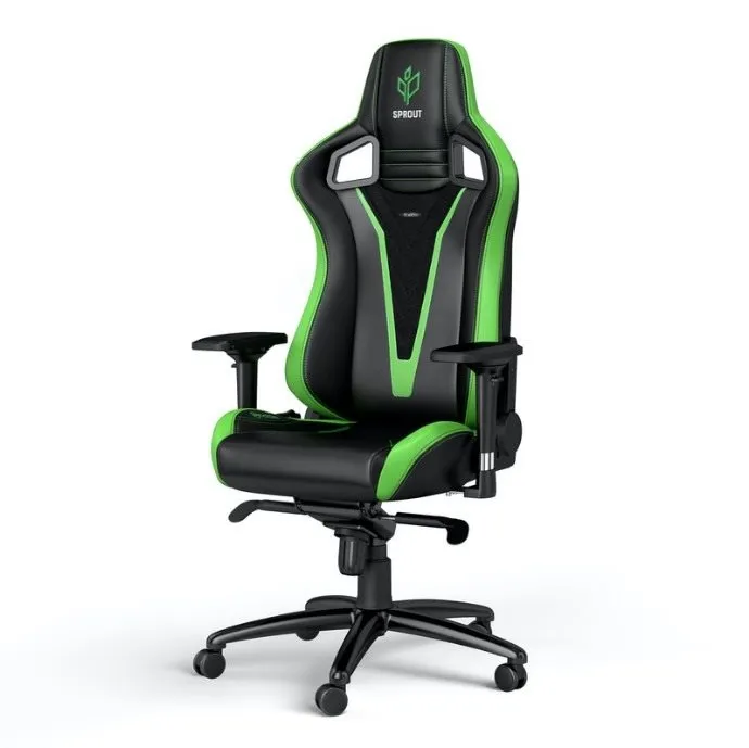 Herná stolička Noblechairs EPIC Sprout Edition, čierna/zelená