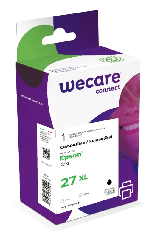 WECARE ARMOR ink kompatibilný s EPSON C13T27114012,čierna/black