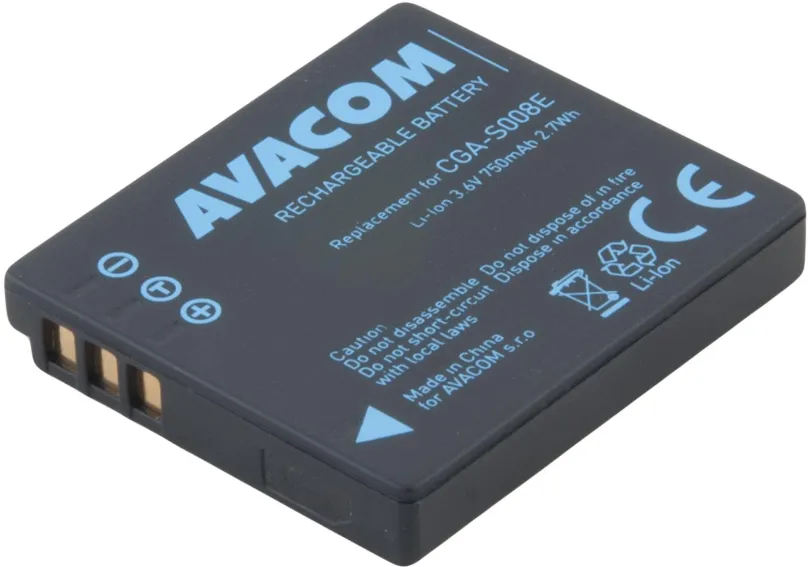 Batéria pre fotoaparát Avacom za Panasonic CGA-S008E Li-Ion 3.6V 750mAh 2.7Wh