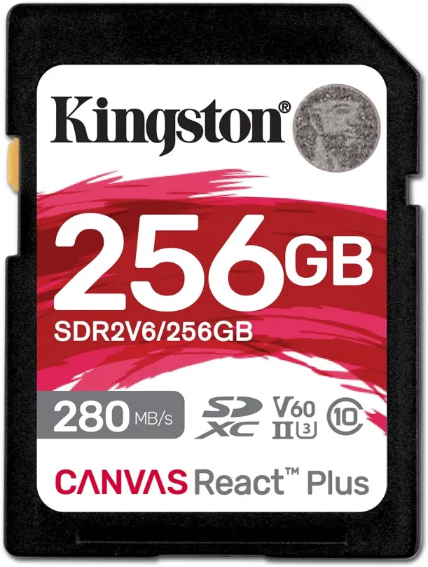 Pamäťová karta Kingston SDXC 256GB Canvas React Plus V60