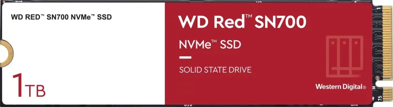 SSD disk WD Red SN700 NVMe 1TB, M.2 (PCIe 3.0 4x NVMe), rýchlosť čítania 3430MB/s, rýchlos