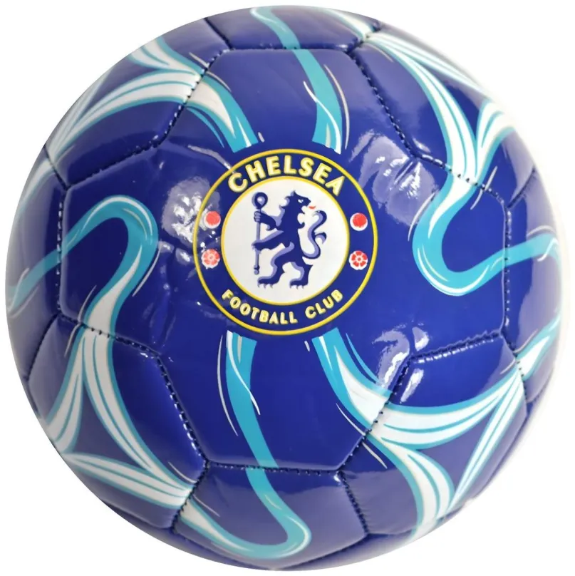 Futbalová lopta Ouky Chelsea FC, modrý, znak klubu, vel.