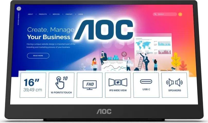 LCD monitor 16" AOC 16T2