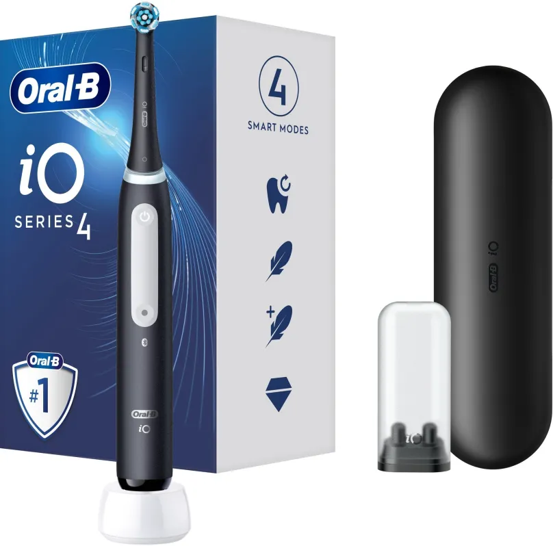 Elektrická zubná kefka Oral-B iO Series 4 Black magnetická zubná kefka