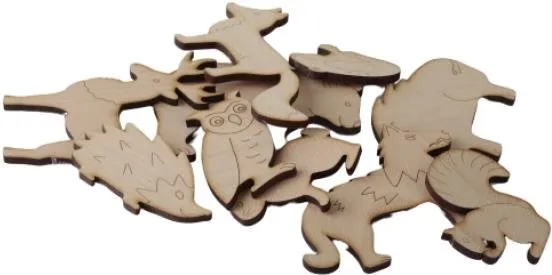 Kreatívna hračka T-Wood Doplnková sada k Hracím stenám - Lesné zvieratá