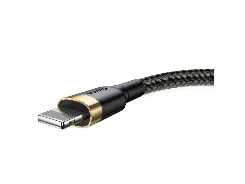 Baseus Cafule nabíjací / dátový kábel USB na Lightning 2,4 A 1m, zlatá-čierna