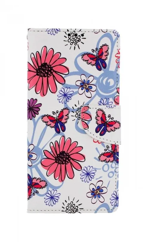 Kryt na mobil TopQ Xiaomi Redmi Note 9 Pre knižkový Flowers 50663