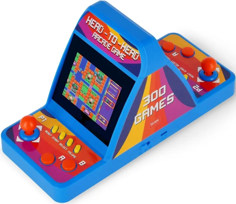 Digihra Legami Head-To-Head Arcade Game, arkádová, pre 1 až 2 hráčov, obsahuje 300 klasick