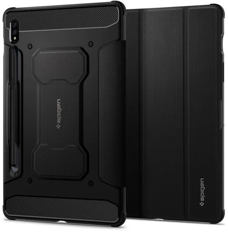 Puzdro na tablet Spigen Rugged Armor Pre Black Samsung Galaxy Tab S7 11 "